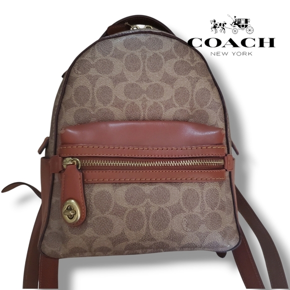 Coach 32715 Campus Backpack 23 In Signature Coated Canvas & Refined Calf Leather main image 14